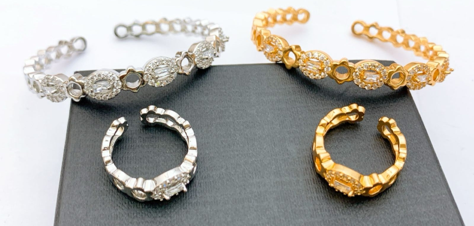 Kara Bracelets+Ring Real Stones 11 Designs