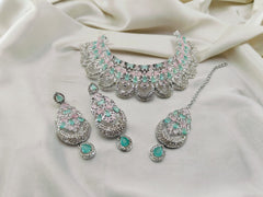 Silver Base Neacklace Set