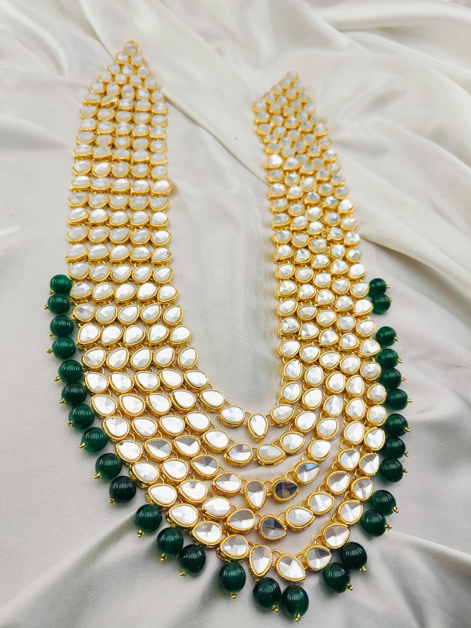Kundan Stones Mala 5 Line