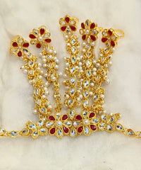 Kundan Stones 5Lines Pachagla