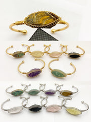 1 Piece Kara Bracelet Real Stones
