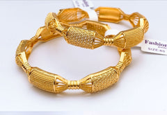 China Gold 2Pieces Bangles Set