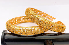 China Gold 2Pieces Bangles Set