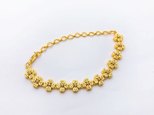 One Carat Real Stones Bracelet Adjustable