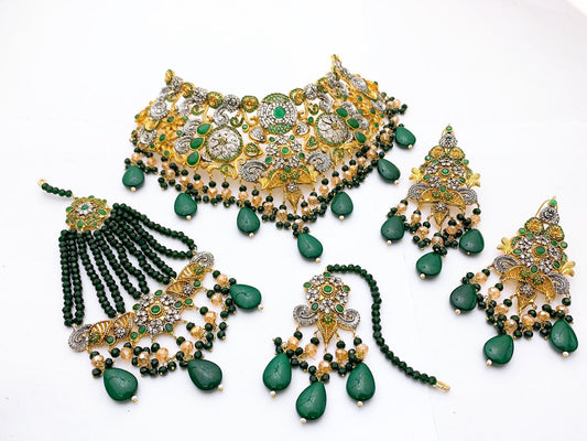 Native Made Real Stones Bridal Set