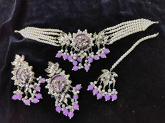 Silver Base Neacklace Set