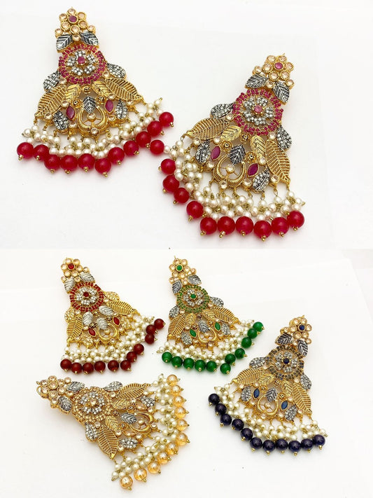Native Made Real Stones Earrings