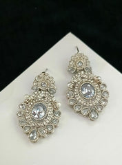 Zircon Stones Earrings Handmade