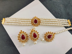 Real Stones Choker Set