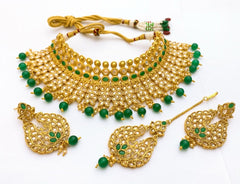 Copper Meterial Bridal Set Real Stones