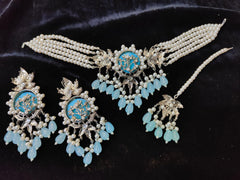 Silver Base Neacklace Set