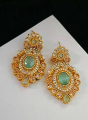 Zircon Stones Earrings Handmade