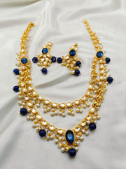 Kundan Stones Mala 2 Line
