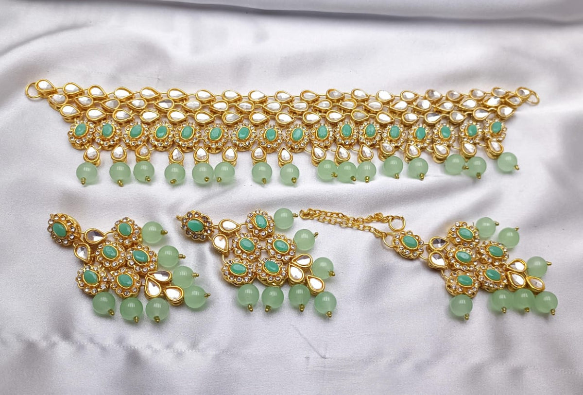 Real Stones Choker Set