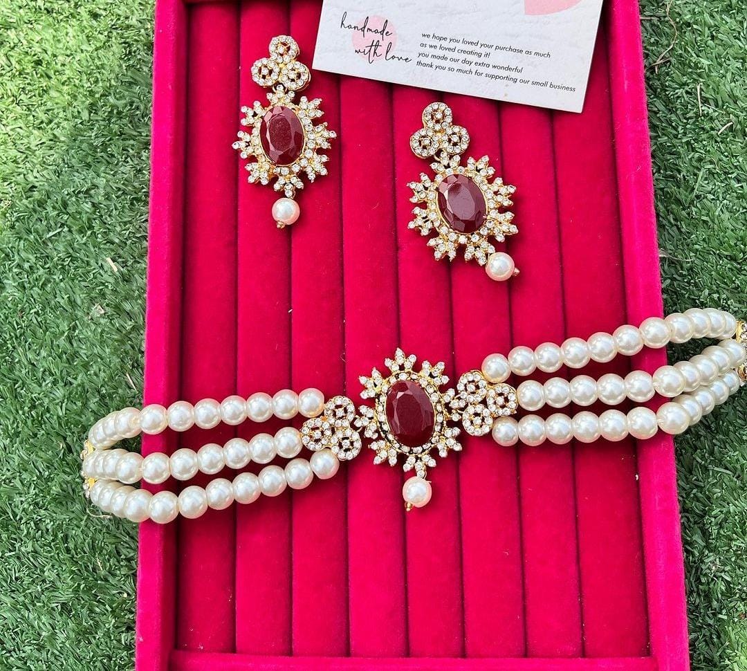 Gold Plated Choker Set