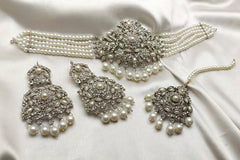 Silver Base Neacklace Set