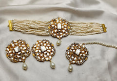 White Pearls Neacklace Set