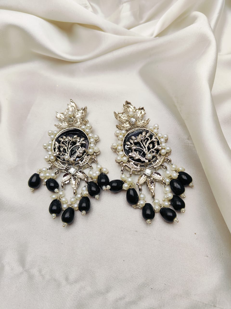 Silver Base Earrings