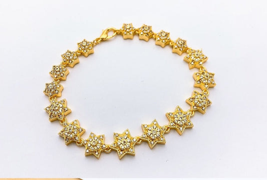One Carat Real Stones Bracelet Adjustable