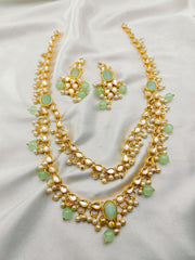 Kundan Stones Mala 2 Line