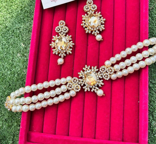 Gold Plated Choker Set
