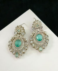 Zircon Stones Earrings Handmade