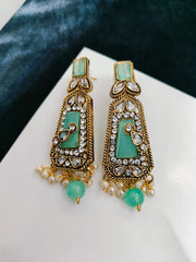 Real Stones Work Earrings