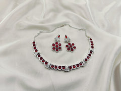 Zircon Stones Choker Set