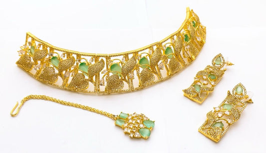 One Carat Real Stones Bridal Set