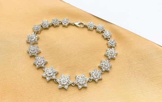 One Carat Real Stones Bracelet Adjustable