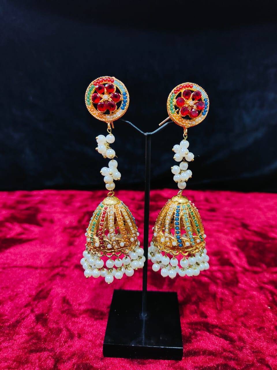 Real Stones Jhomka