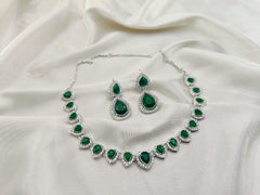 Zircon Stones Choker Set