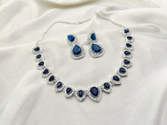 Zircon Stones Choker Set