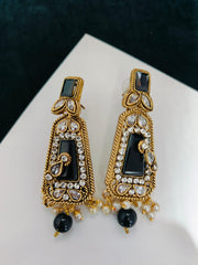 Real Stones Work Earrings