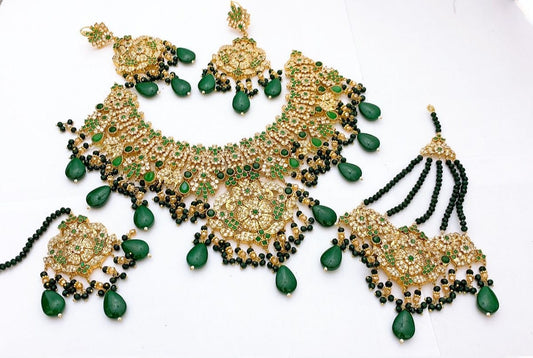 Native Made Real Stones Bridal Set