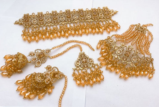 Native Made Real Stones Bridal Set