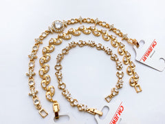 China Gold Bracelet Real Stones