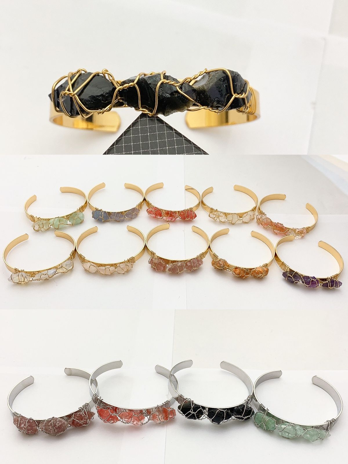 1 Piece Kara Bracelet Real Stones