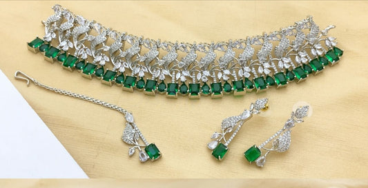 One Carat Real Stones Bridal Set