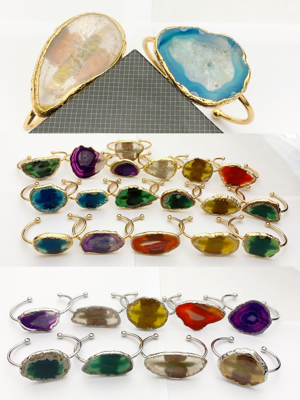 1 Piece Kara Bracelet Real Stones