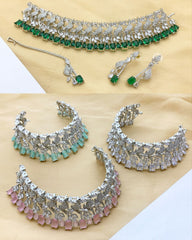 One Carat Real Stones Bridal Set