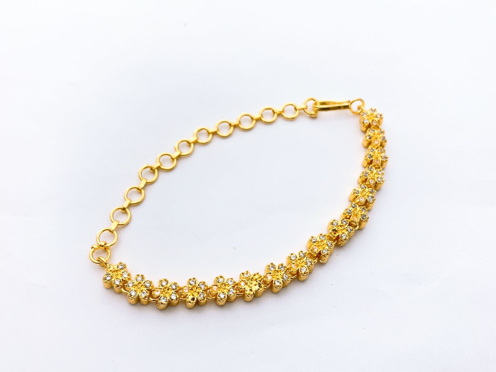 One Carat Real Stones Bracelet Adjustable