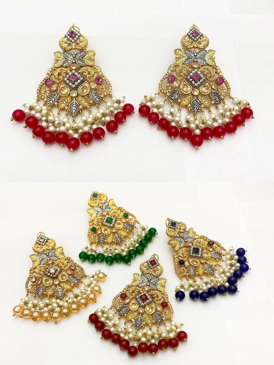 Native Made Real Stones Earrings