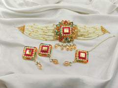 White Pearls Neacklace Set