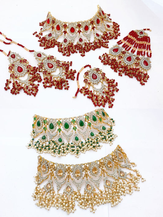 Native Made Real Stones Bridal Set