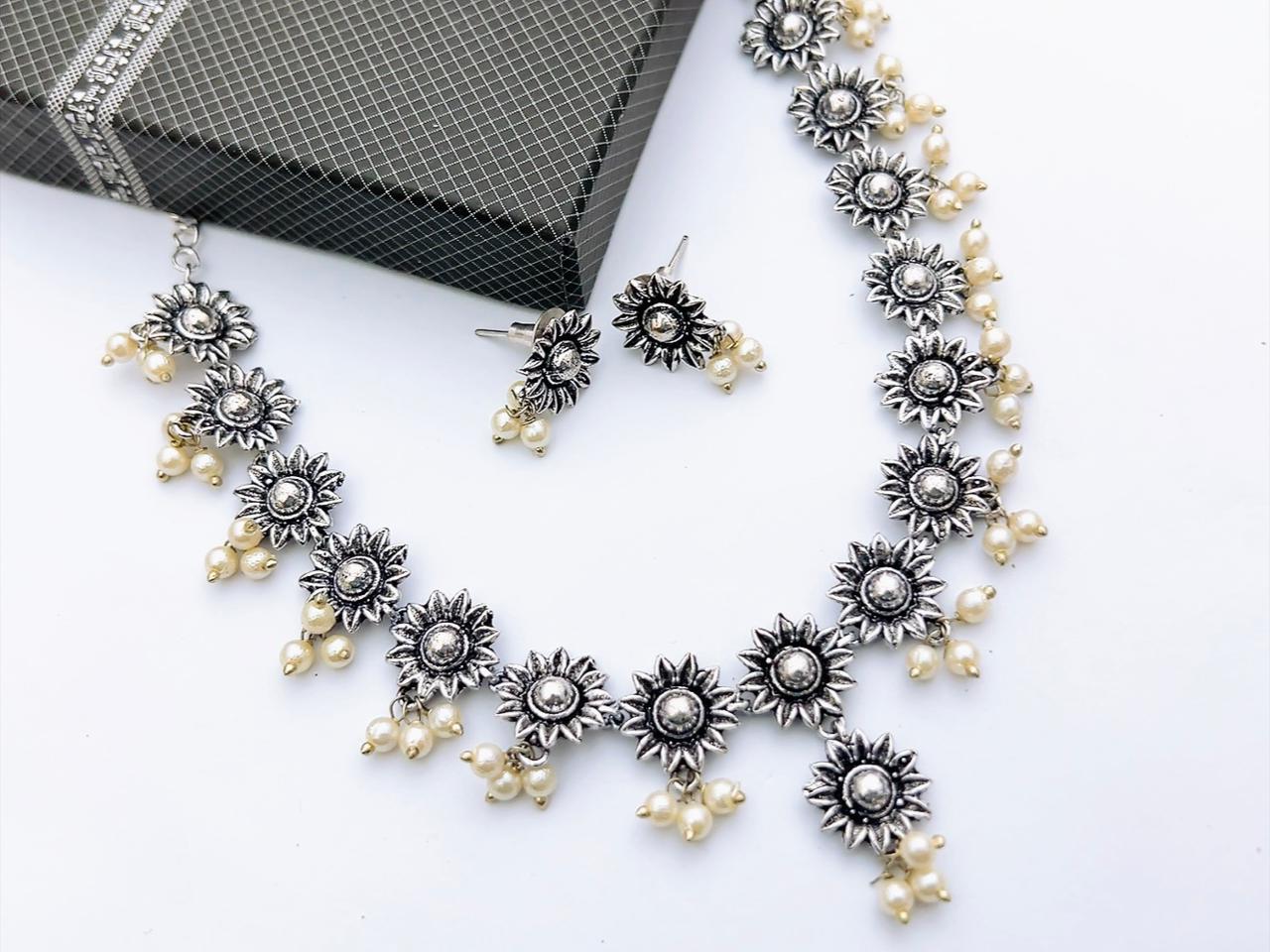 Oxidise Neacklace Set