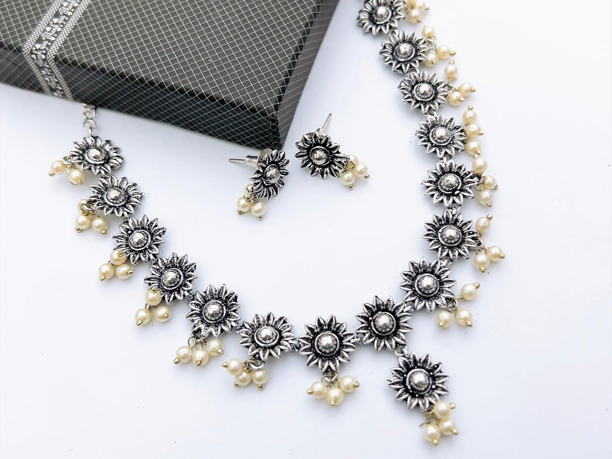 Oxidise Neacklace Set