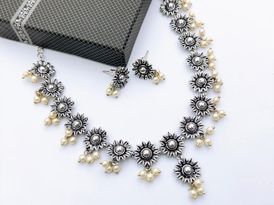 Oxidise Neacklace Set