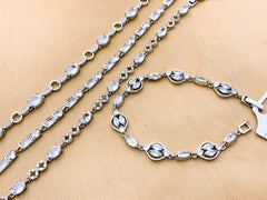 China Gold Bracelet Real Stones