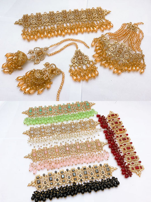 Native Made Real Stones Bridal Set